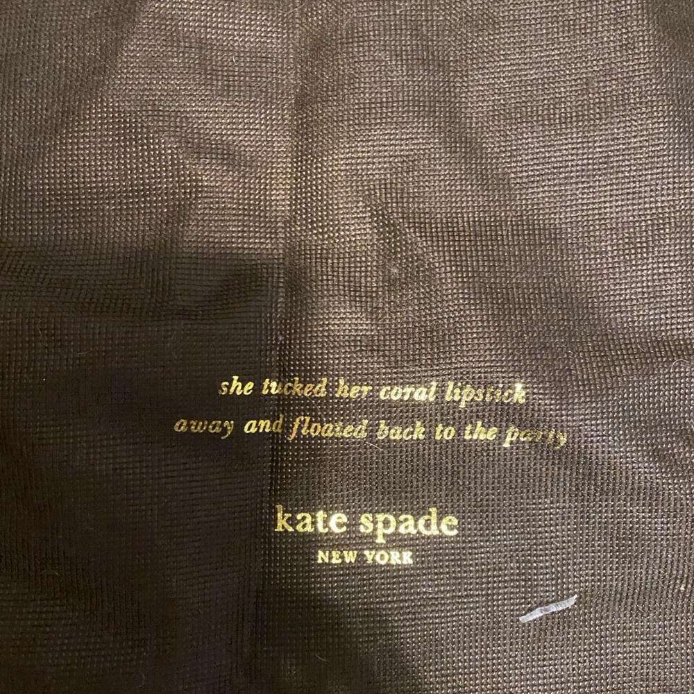 Kate Spade Brown Dust Bag with Gold Text - Picture 2 of 5